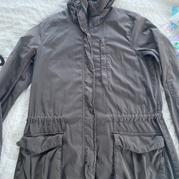 FLASH SALE James Perse utility jacket with removable hood sz 2 - Picture 3 of 5